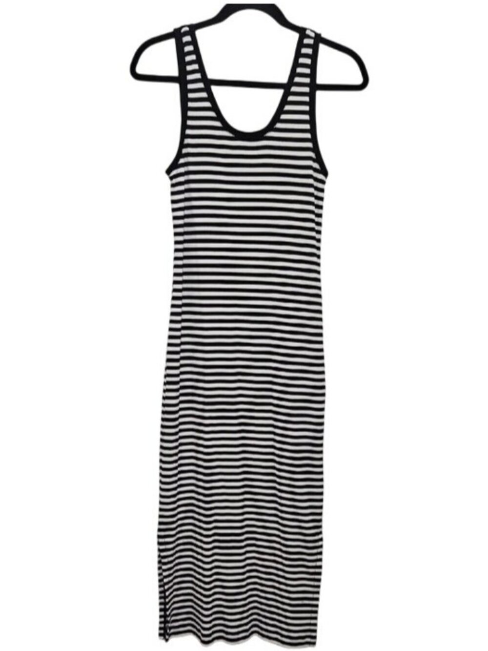 So Brand Ribbed Tank Dress Large Striped Women's Casual Stretch Comfort